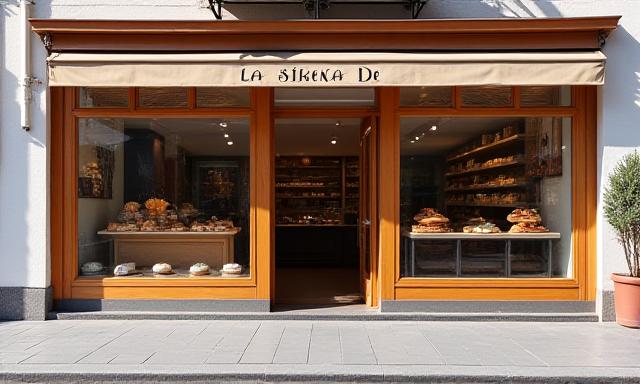 Fachada de la panadería La Sirena de Pan