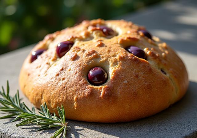 Pan de aceitunas mediterráneo